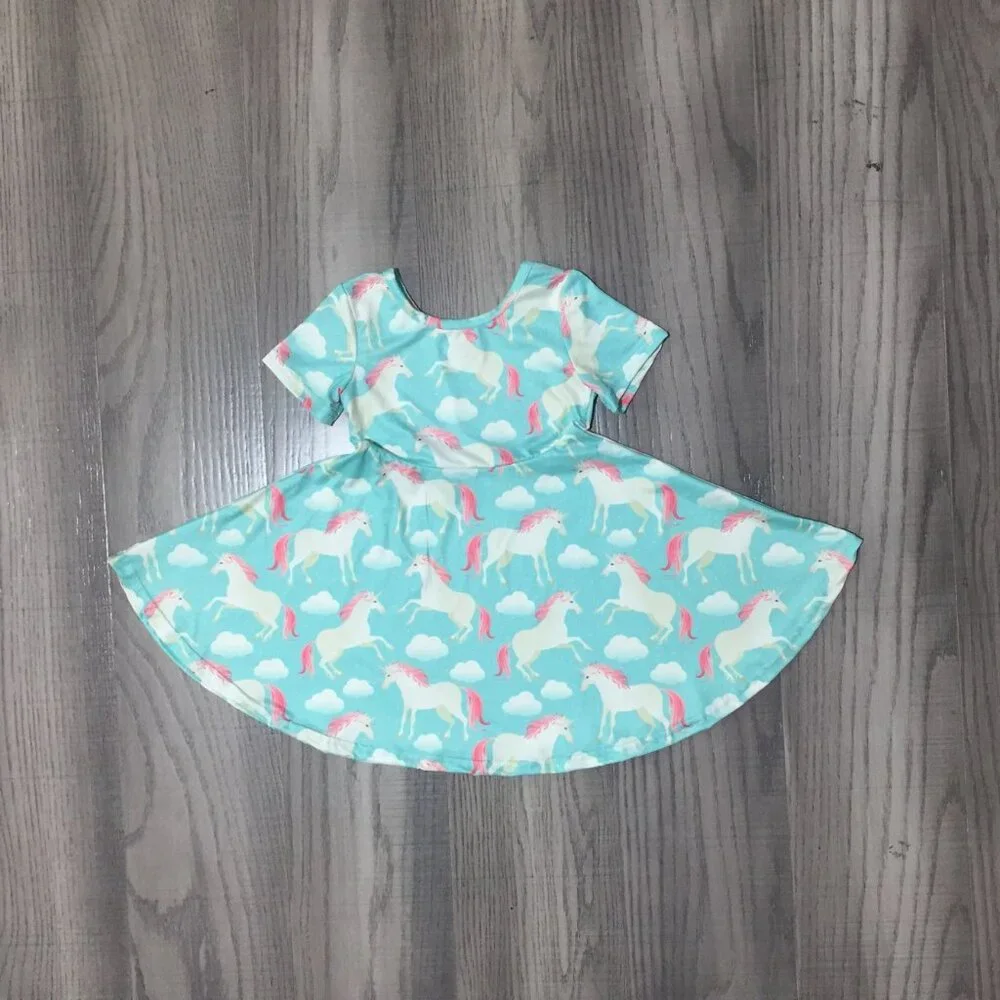 Baby Girls Boutique Dress Lot Mermaid Tutu Tie Dye